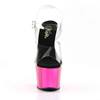 Pleaser - ADORE708 Sandale à bride à la cheville, Pole dance chaussures - Chaussures de pole dance - Noir/Rose Product image